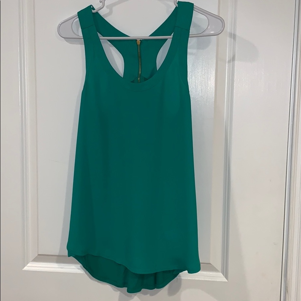 Emerald Green Sheer Tank
